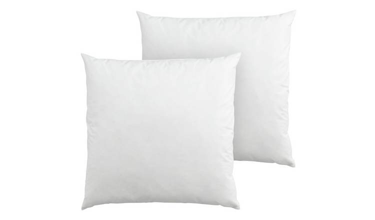 Buy Argos Home Feather Cushion Pads 2 Pack White 43x43cm