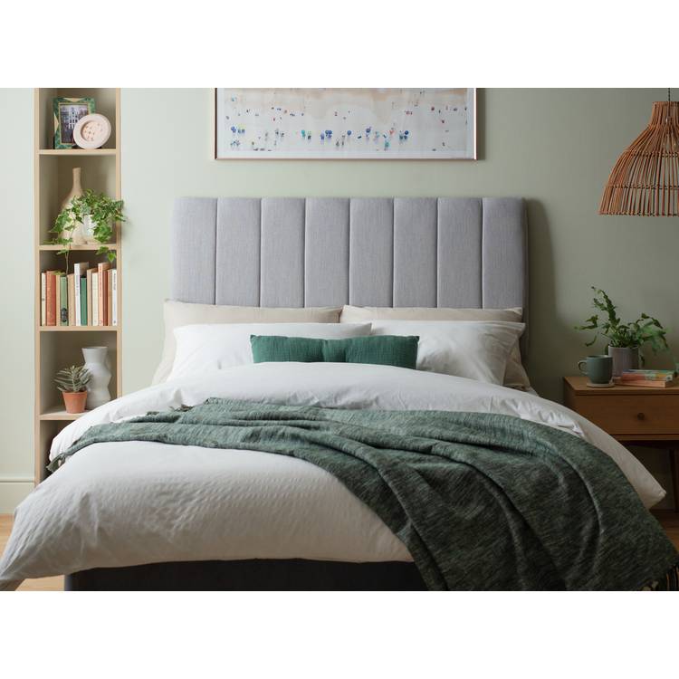 Argos Home Bircham Fabric Single Headboard - Light Grey 0