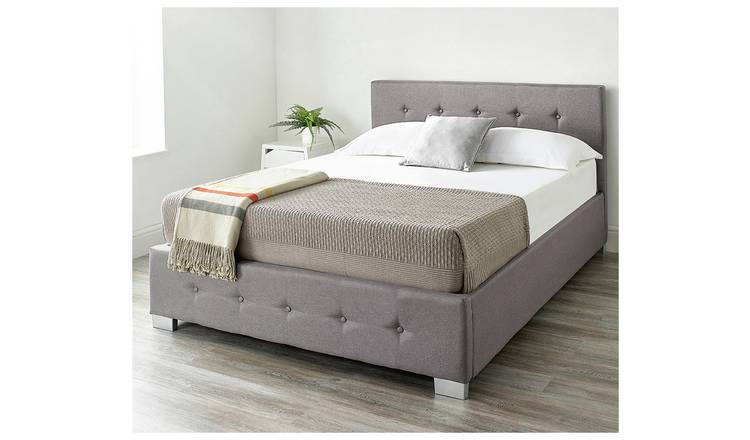 Aspire Fabric Kingsize End Lift Ottoman Bed - Grey