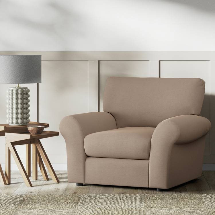 Habitat Molton Fabric Armchair - Biscuit 0