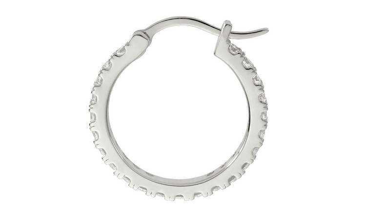 Argos sterling silver hot sale hoop earrings