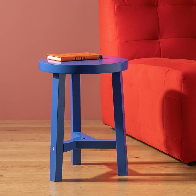 Habitat Malti Side Table - Blue 0