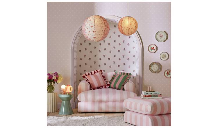 Cath Kidston Button Spot Pink Wallpaper