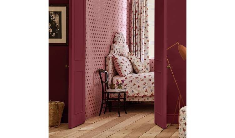 Cath Kidston Button Spot Wallpaper - Pink and Red