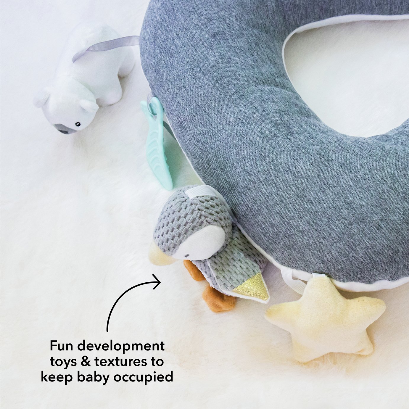 Pebble the Penguin Activity Pillow Review