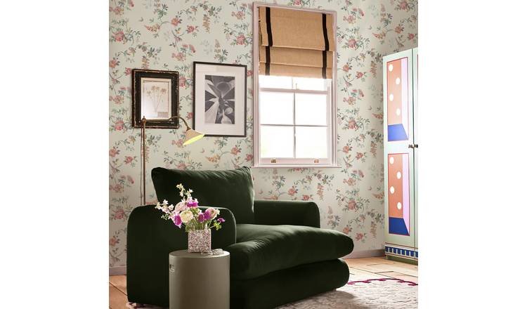 Cath Kidston Birds and Roses Spring Wallpaper