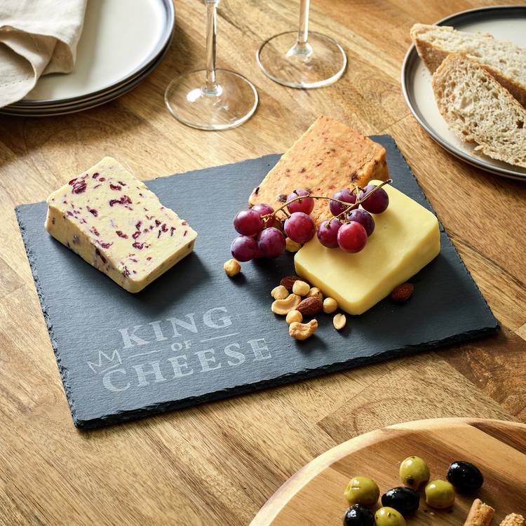 Home King of Cheese Slate Cheeseboard 0