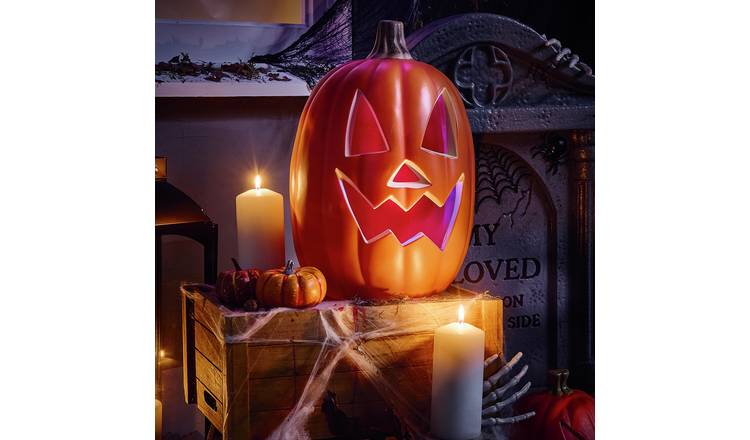 Argos Home Large LED Pumpkin Halloween Decoration