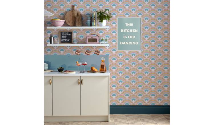 Envy Curve Sky Themed Wallpaper - Multicoloured