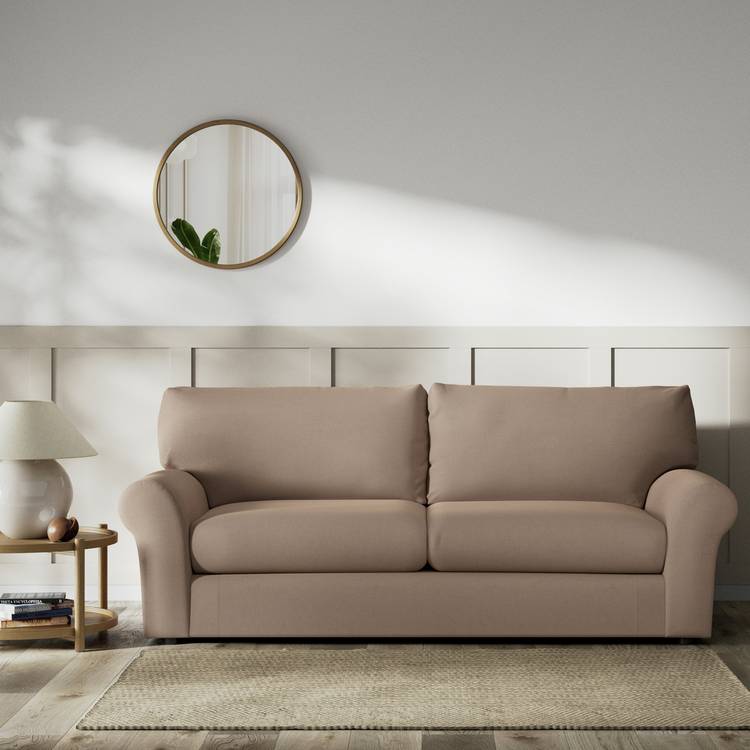 Habitat Molton Fabric 4 Seater Sofa - Biscuit 0