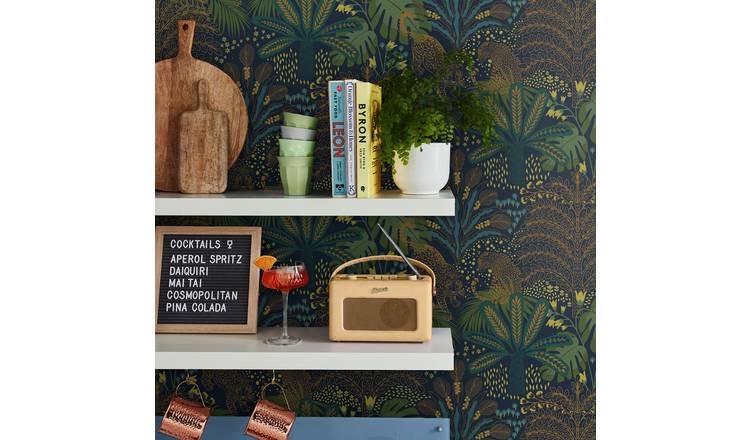 Envy Savannah Fauna Natural Wallpaper - Green