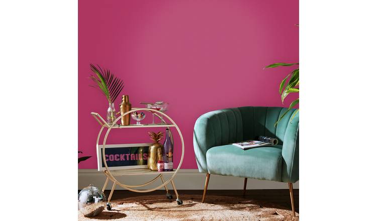 Envy Stitch Please Raspberry Wallpaper - Pink