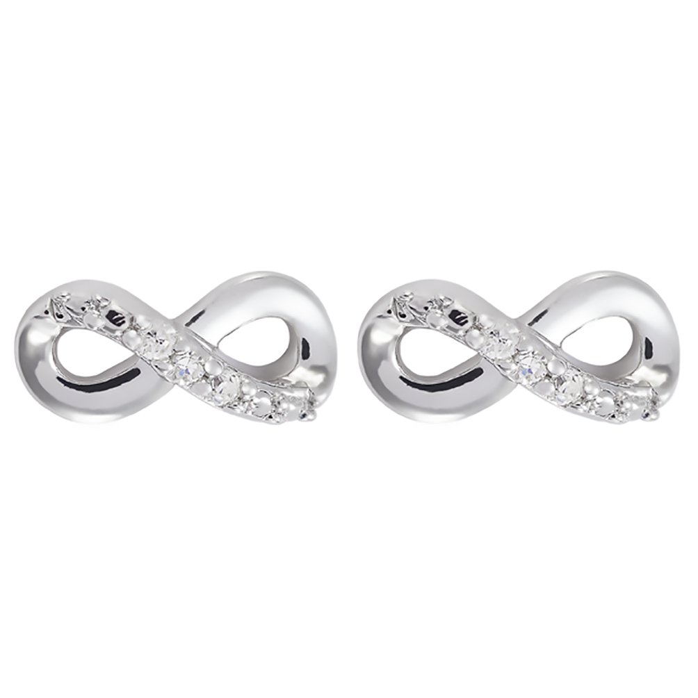 Revere Sterling Silver 0.02ct tw Diamond Infinity Studs Review