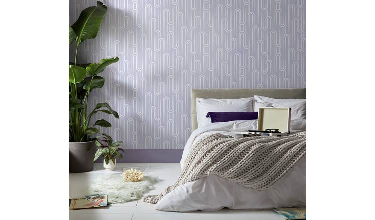 Envy Ups N Downs Home Wallpaper - Lavendar