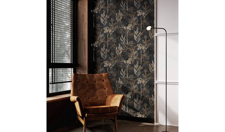 Superfresco Easy Solstice Wallpaper - Black and Gold