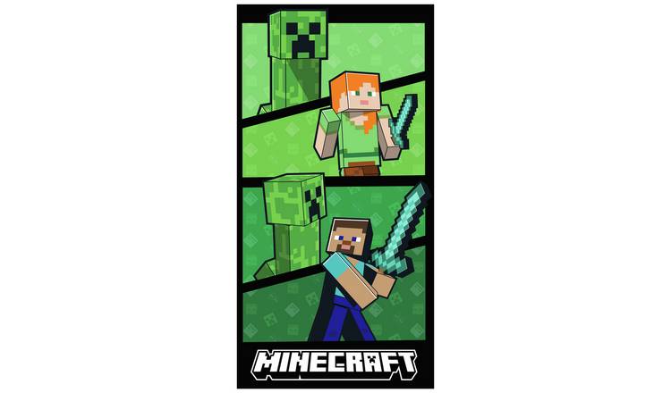 Minecraft Dynamic Beach Towel - Green