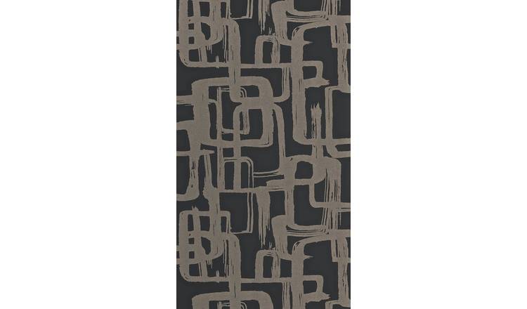 Harlequin Asuka Onyx Black Wallpaper