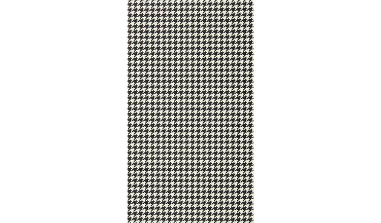 Harlequin Houndstooth Black Earth Wide Width Wallpaper