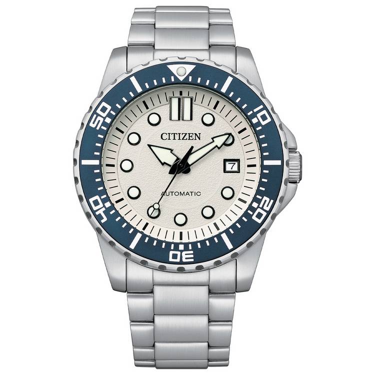 Citizen Men's White Dial Stainless Steel Watch 0