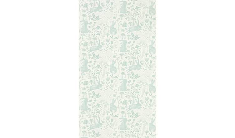 Harlequin Kids Into The Meadow Duck Egg Blue Wallpaper