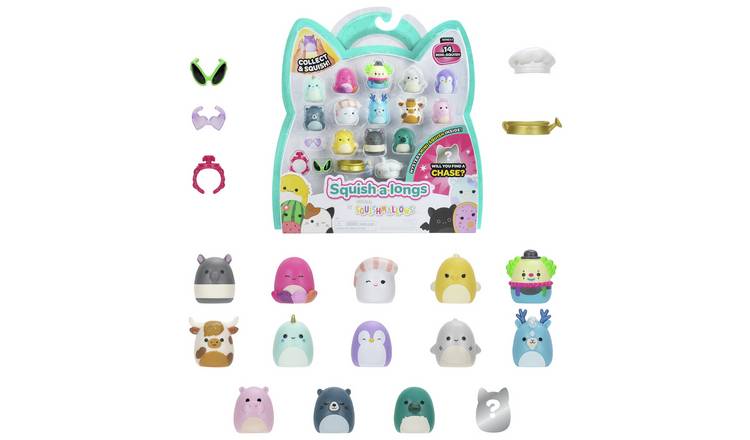 Squishmallows Squish-a-longs Plush-Pack of 14
