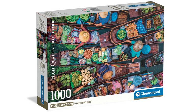 Thai Floating Market 1000 Piece Jigsaw Puzzle