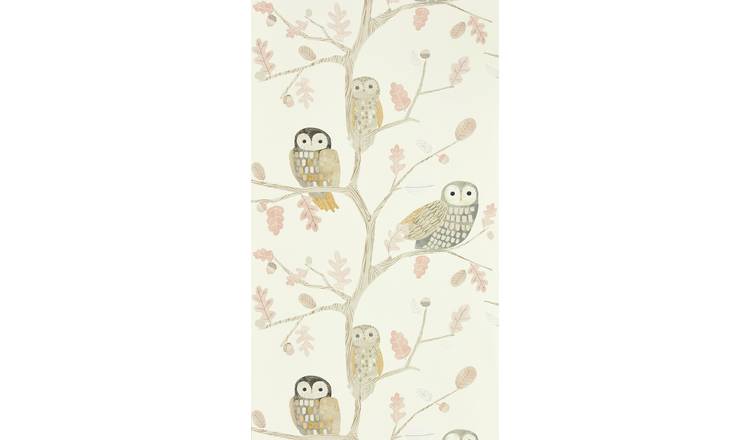 Harlequin Kids Little Owls Kiwi Cream Wallpaper