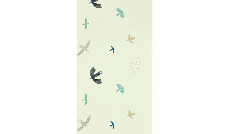 Harlequin Kids Skies Above Duck Egg Cream Wallpaper