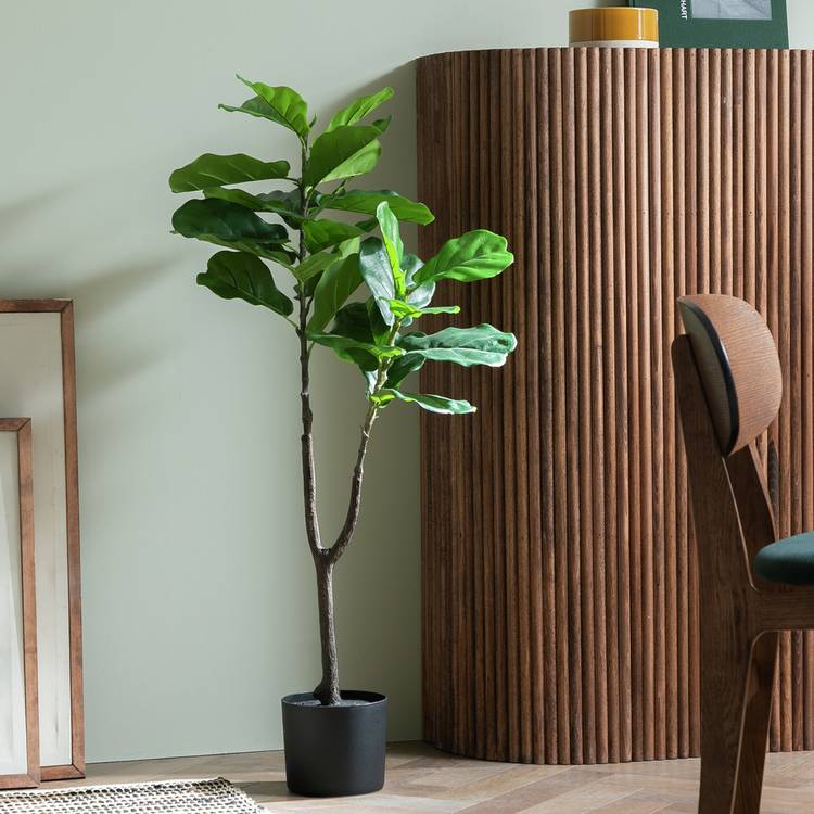 Habitat Artificial Green Fig Tree - 48cm 0