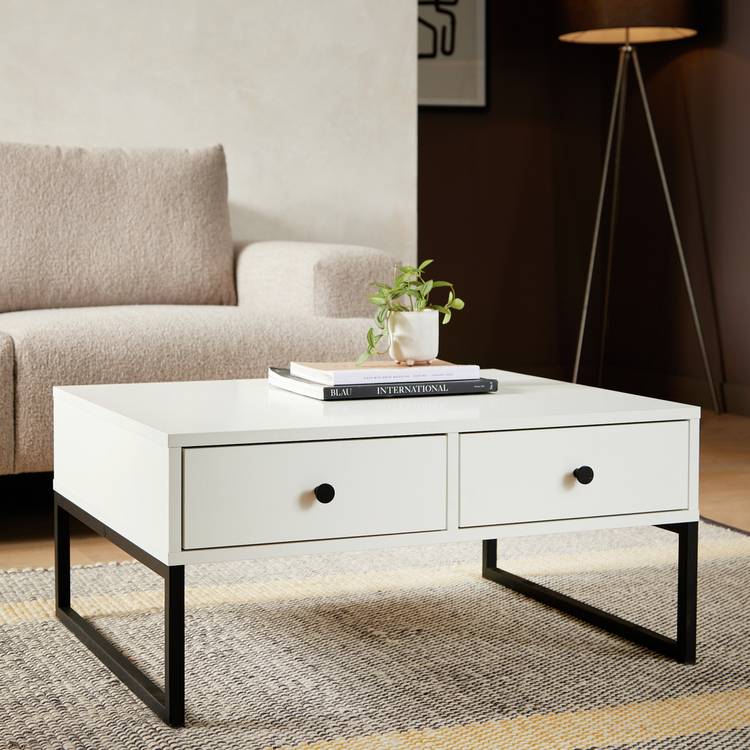 Habitat Anouk 2 Drawer Coffee Table - White 0