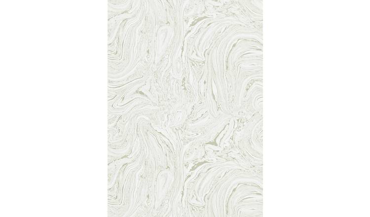 Harlequin Makrana Moonstone White Wallpaper