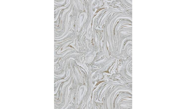 Harlequin Makrana Smoke White Wallpaper