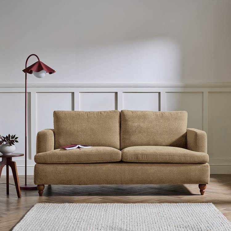 Habitat Matilda Fabric 3 Seater Sofa - Mink 0