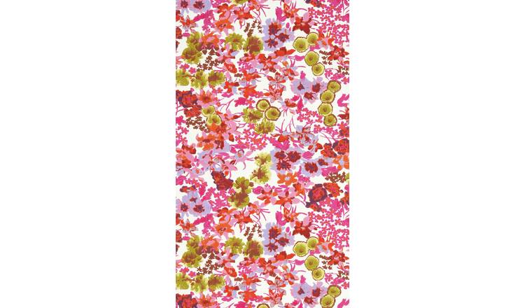 Harlequin Wildflower Meadow Carnelian Green Wallpaper