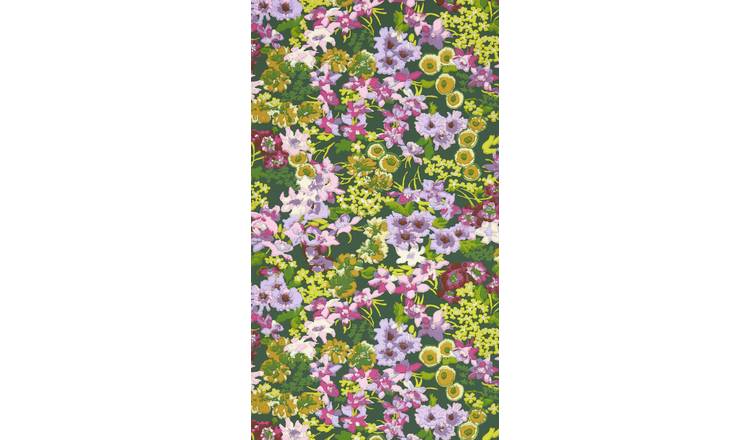 Harlequin Wildflower Meadow Emerald Green Wallpaper