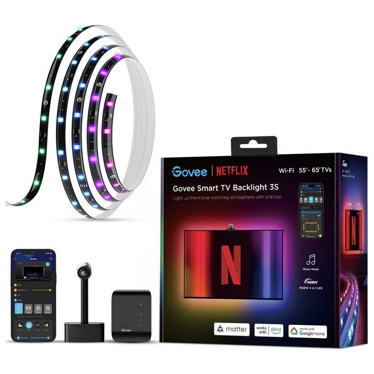 Govee Envisual 3S Smart Wi-Fi 55-65 Inch TV Backlight 0