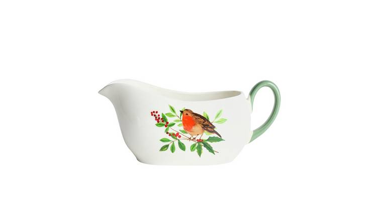 Argos Home Robin Stoneware Gravy Boat - White
