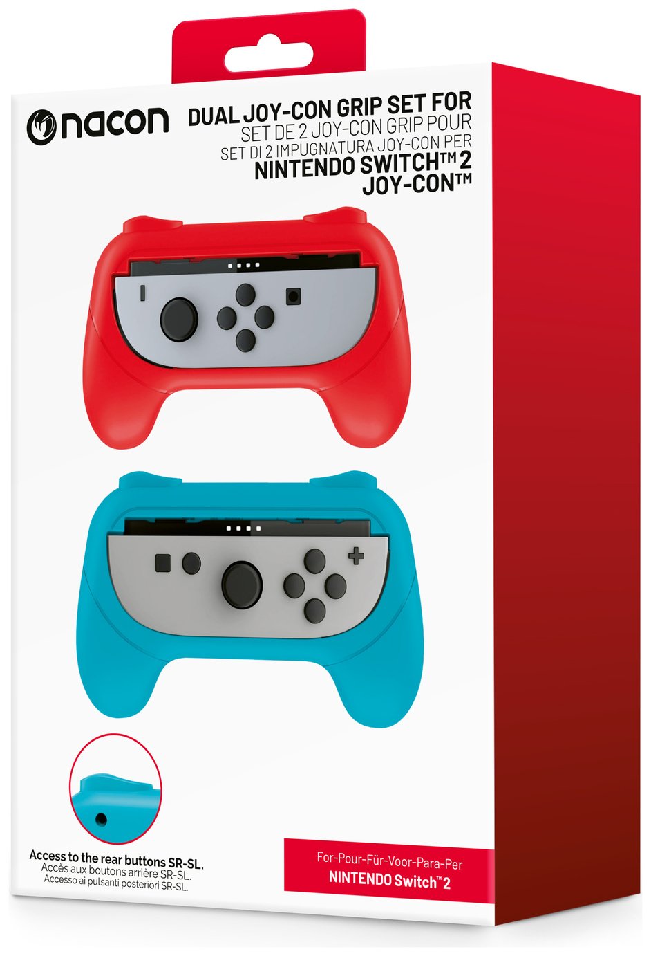 זוג גריפים לבקרי Joy-Con&nbsp;ל-Nintendo Switch 2 מבית Nacon