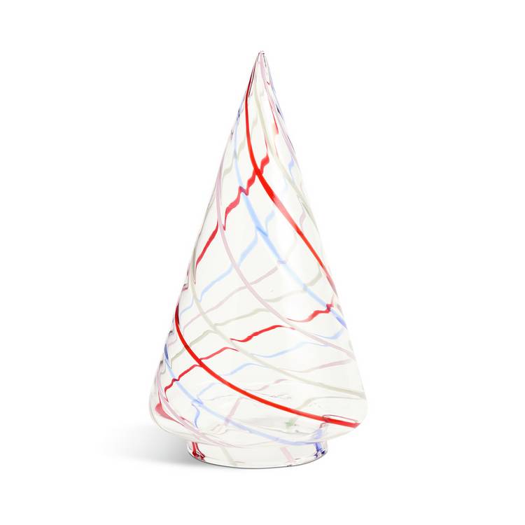 Habitat Swirled Confetti Glass Xmas Tree Decorative 0