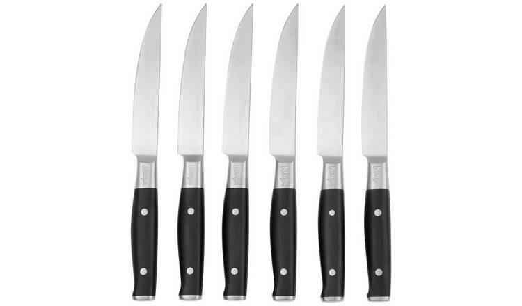 Ninja 6 Piece Steak Knife Set- Black