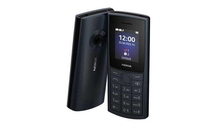 Vodafone Nokia 110 2nd Edition Mobile Phone - Midnight Blue