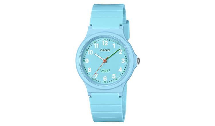 Buy Casio Classic Analogue Blue Silicone Strap Watch Womens watches Argos