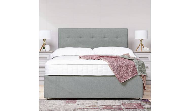Argos Home Dalham Memory Small Double 4 Drawer Divan - Grey