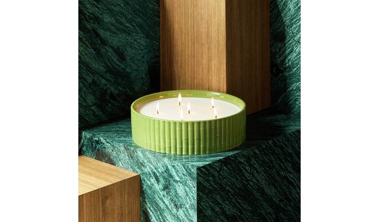 Habitat x Morris & Co. Multi Wick Candle-Leather & Patchouli