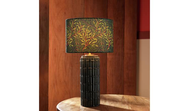 Habitat x Morris & Co. Cane Ceramic Table Lamp - Blue