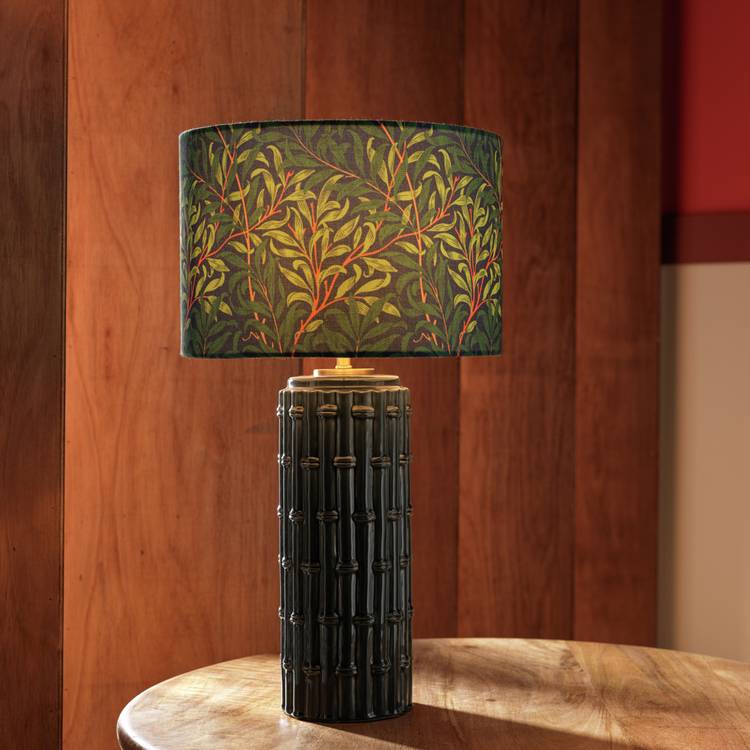 Habitat x Morris & Co. Cane Ceramic Table Lamp - Blue 0