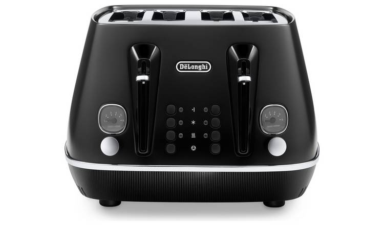 De'Longhi CTIN4003.BK Distinta Moments 4 Slice Toaster-Black