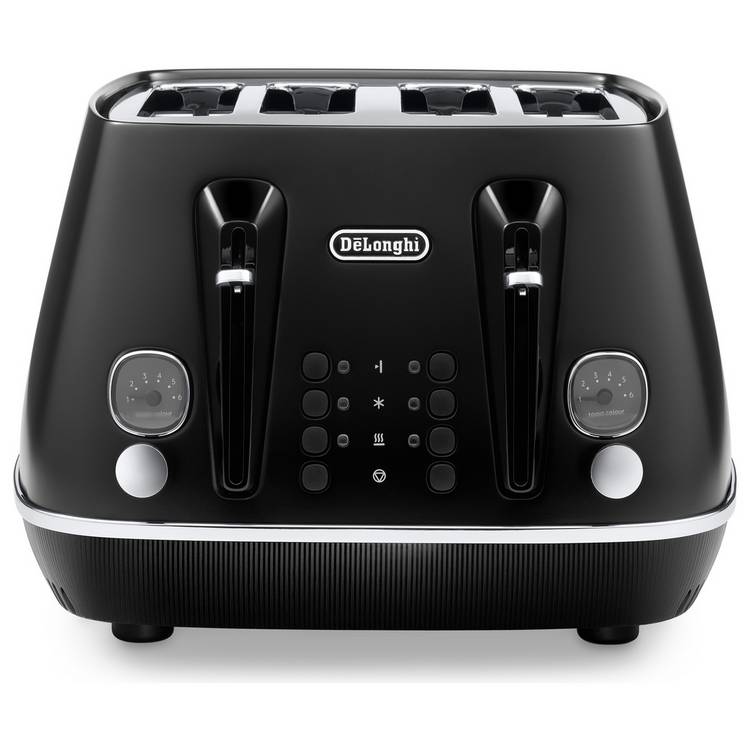 De'Longhi CTIN4003.BK Distinta Moments 4 Slice Toaster-Black 0