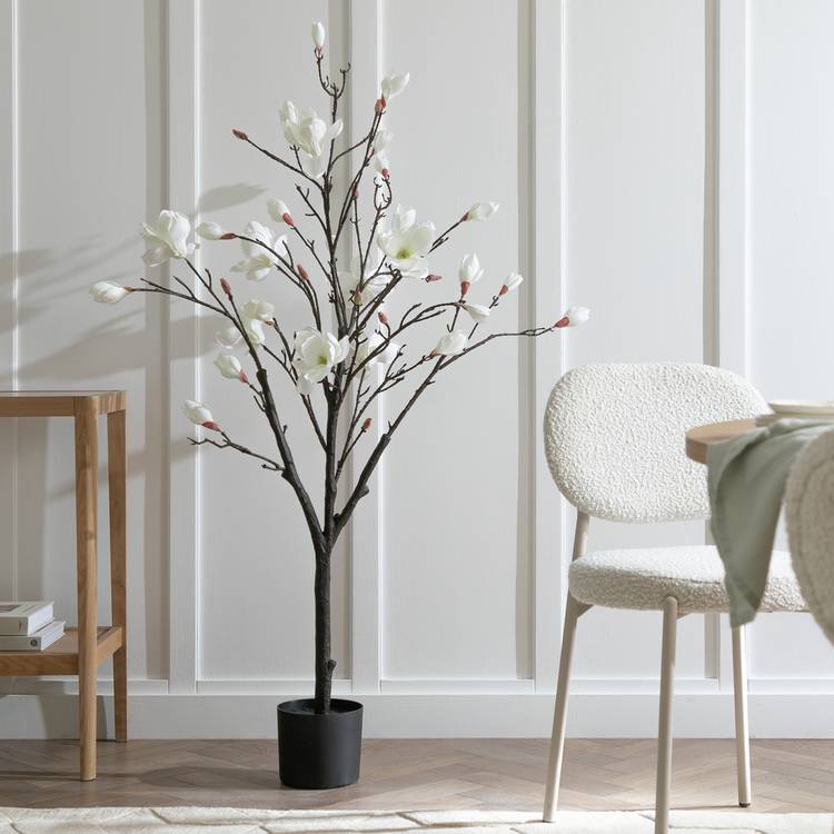 Argos Home Artificial White Magnolia Tree - 71cm 0