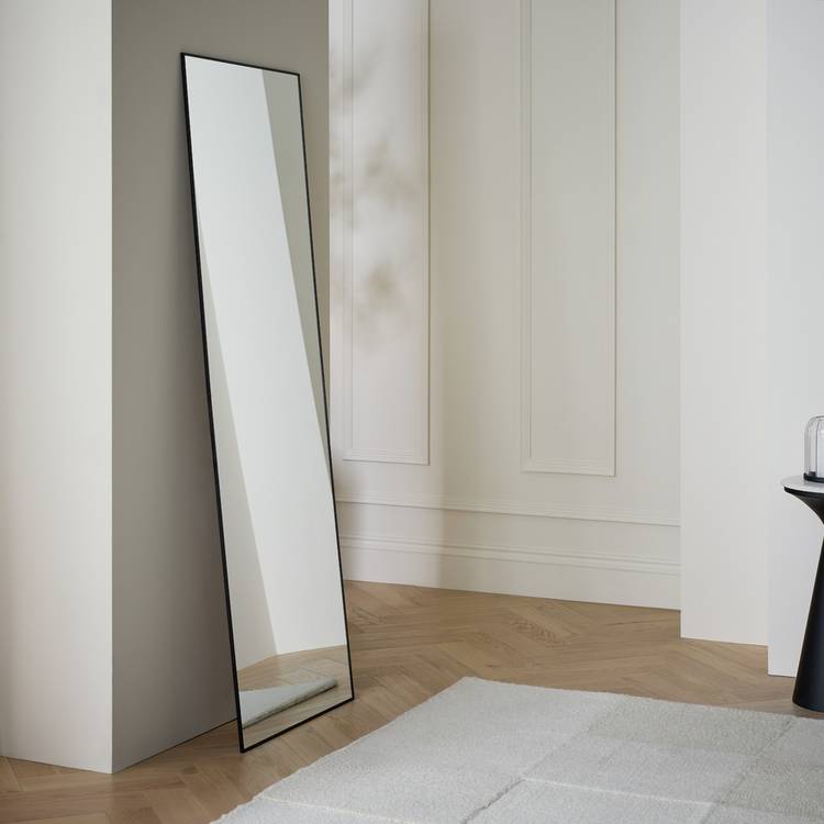 Habitat Black Full Length Wall Mirror - 150x50cm 0